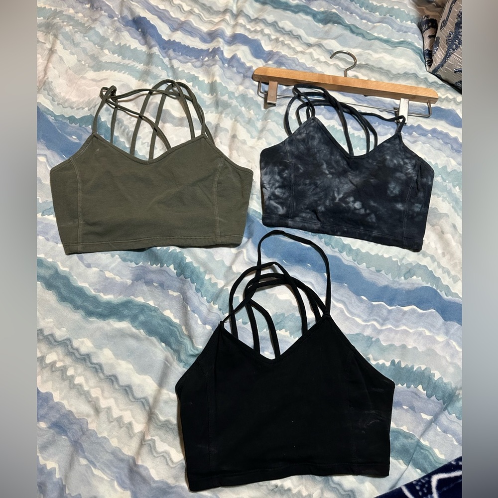American Eagle crop tops, 3 colors, size XS